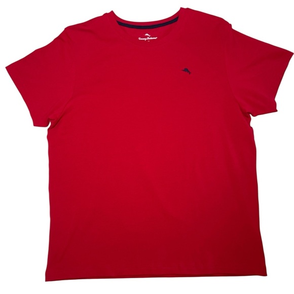 Tommy Bahama Red Short Sleeve Tee sz L - Picture 1 of 5